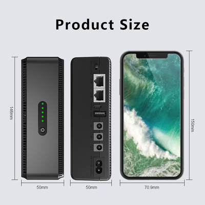 MINI DC UPS 12V 8800mah 10400mah 5V 9V 12V Mini Ups Backup Power For Wifi Router